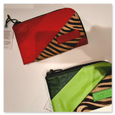 portafogli rosso e verde