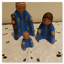 sacra famiglia blu pezzi singoli