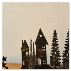 paesaggio natalizio in ferro