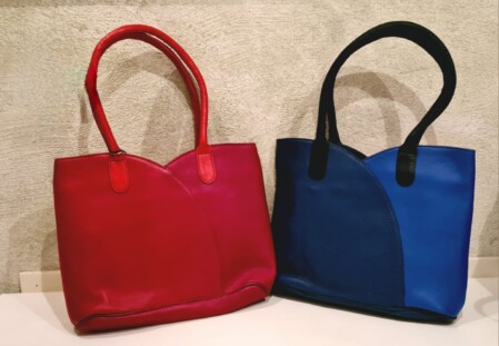 borse Artigianato: borse da donna rossa e blu